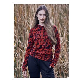 Blackspade 6194 Termal Kapüşonlu 2.Seviye Kadın Kırmızı Sweatshirt