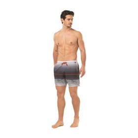 Blackspade 8824 Siyah Beyaz Erkek Şort
