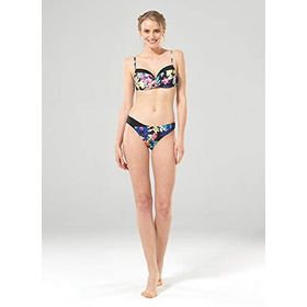 Blackspade 8850 Siyah Çiçek Desen Bikini Alt