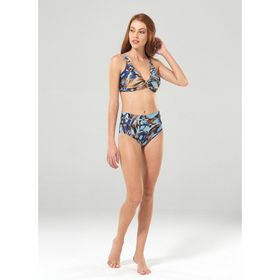 Blackspade 8900 Lacivert Kahverengi Kadın Bikini Alt