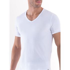 Blackspade 9308 Silver V Yaka Kısa Kol Beyaz Erkek T-Shirt