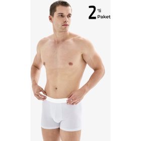 Blackspade 9324 Beyaz 2'li Erkek Boxer