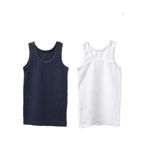 Blackspade 9396 Beyaz Lacivert 2'li Erkek Çocuk Atlet