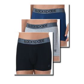 Blackspade 9472 3'lü Lacivert Siyah Gri Erkek Boxer