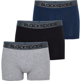 Blackspade 9472 3'lü Paket Gri Lacivert Siyah Erkek Boxer