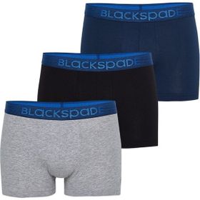 Blackspade 9472 3'lü Paket Gri Lacivert Siyah Erkek Boxer
