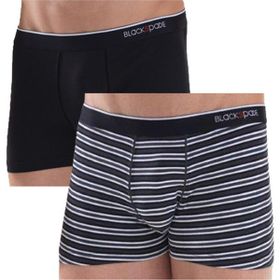 Blackspade 9551 Stripes 2'li Siyah Erkek Boxer