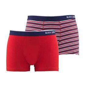 Blackspade 9551 Stripes Kırmızı 2'li Erkek Boxer