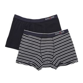 Blackspade 9551 Stripes Lacivert 2'li Erkek Boxer