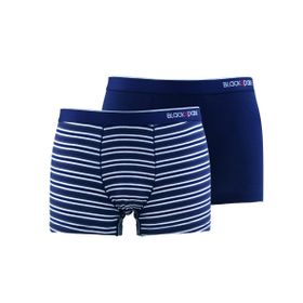 Blackspade 9551 Stripes Lacivert 2'li Erkek Boxer