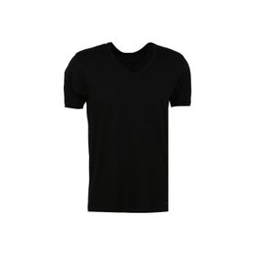 Blackspade 9639 V Yaka Düz Siyah Erkek T-Shirt
