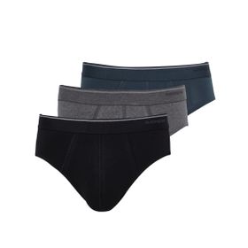 Blackspade 9672 3'lü Siyah Antrasit Erkek Slip Külot