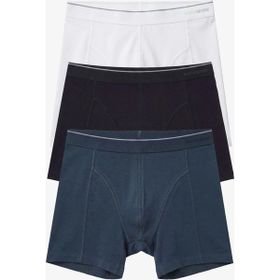 Blackspade 9673 Siyah-Beyaz-Antrasit Tender Cotton 3'lü Paket Erkek Boxer
