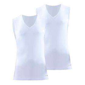 Blackspade 9677 Beyaz Tender Cotton 2'li V Yaka Beyaz Atlet