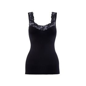 Blackspade Private 1957 Siyah Kadın Dantelli Atlet
