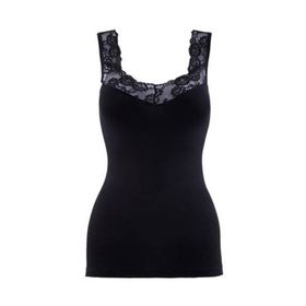 Blackspade Private 1957 Siyah Kadın Dantelli Atlet