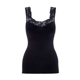 Blackspade Private 1957 Siyah Kadın Dantelli Atlet