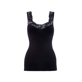 Blackspade Private 1957 Siyah Kadın Dantelli Atlet