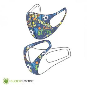 Blackspade S2 Futbol Desen Çocuk Koruyucu Maske