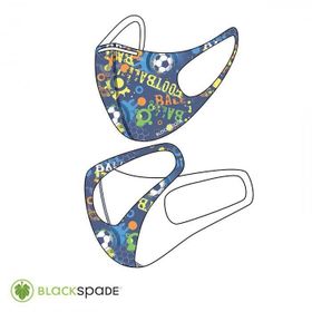 Blackspade S2 Futbol Desen Çocuk Koruyucu Maske