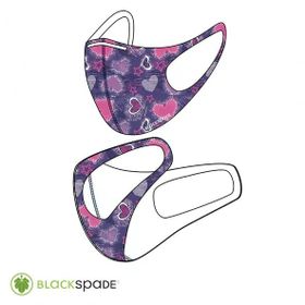 Blackspade S2 Kalp Desen Çocuk Koruyucu Maske
