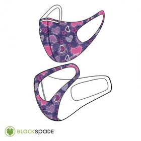 Blackspade S2 Kalp Desen Çocuk Koruyucu Maske
