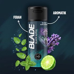Blade Alpha Man Black 90 ml Sprey Deodorant