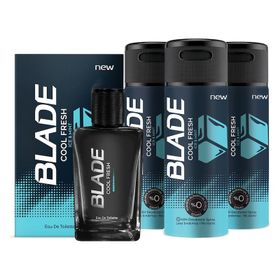 Blade Cool Fresh 70 ml EDT Parfüm + 3x150 ml Deodorant