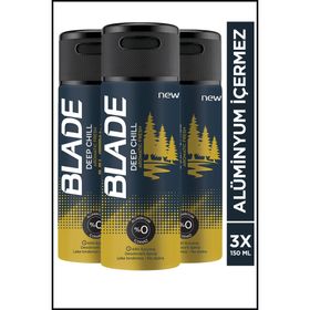 Blade Deep Chill 3x150 ml Sprey Deodorant