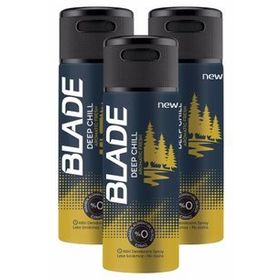 Blade Deep Chill 3x150 ml Sprey Deodorant