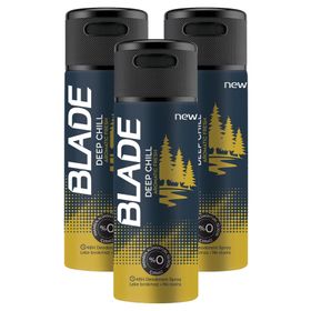 Blade Deep Chill 3x150 ml Sprey Deodorant