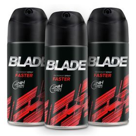 Blade Faster 150 ml 3'lü Erkek Deodorant