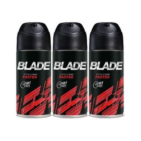 Blade Faster 150 ml 3'lü Erkek Deodorant