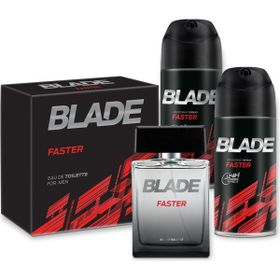 Blade Faster EDT 100 ml Erkek Parfüm + 2x150 ml Deodorant Seti