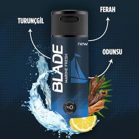 Blade Marine Fresh 3x150 ml Erkek Sprey Deodorant