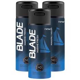 Blade Marine Fresh 3x150 ml Erkek Sprey Deodorant