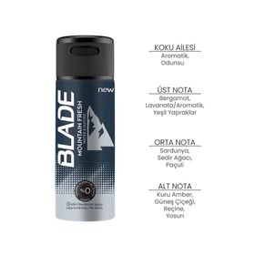 Blade Mountain Fresh 150 ml Erkek Deodorant