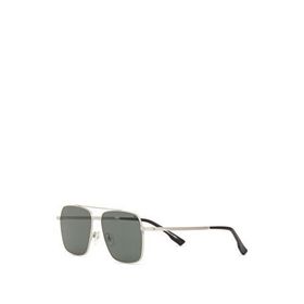 Blancia Milano BC 1308 C2 Dikdörtgen Gümüş Metal Erkek Güneş Gözlüğü