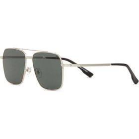 Blancia Milano BC 1308 C2 Dikdörtgen Gümüş Metal Erkek Güneş Gözlüğü
