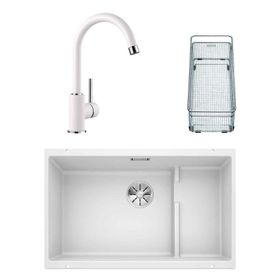 Blanco Subline 700 U Level Eviye Beyaz Mida Beyaz Eviye Seti