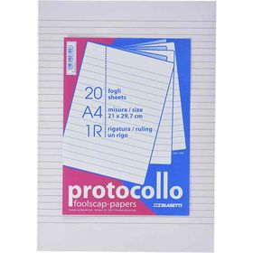 Blasetti Fogli protocollo 21x29,7 cm 1R Not Defteri