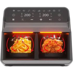 Blaupunkt D7800 Taste Master Çift Hazneli Siyah 4+4 lt Airfryer