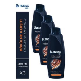 Blendax Men Kafein Özlü Dökülme Karşıt 3x500 ml Şampuan