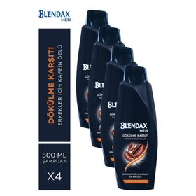 Blendax SET.HNKL.2578 Saç Dökülmesine Karşı Kafein Özlü 500 ml X 4 Adet Şampuan
