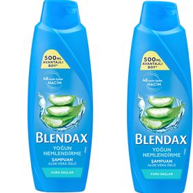 Blendax Yoğun Nemlendirme Aloe Vera 2x500 ml Şampuan