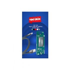 Blic BC3 Type-C USB Hasır Şarj Kablosu