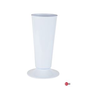 Bliss Silindir Kesme Dekoratif Çok Amaçlı 5.7 lt Beyaz Çiçek Vazosu Şemsiyelik
