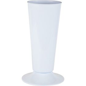 Bliss Silindir Kesme Dekoratif Çok Amaçlı 5.7 lt Beyaz Çiçek Vazosu Şemsiyelik