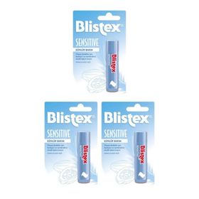 Blistex Sensitive Hassas Dudaklar 3x3.7 gr Besleyici ve Nemlendirici Dudak Bakım Kremi