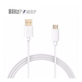 BlitzPower Beyaz Android İçin Micro USB Şarj Kablosu